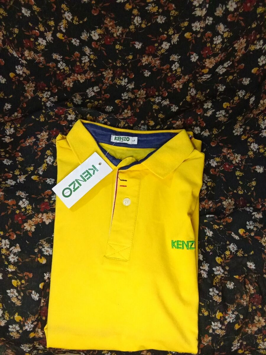 Polo Kenzo Jaune 100% Coton
