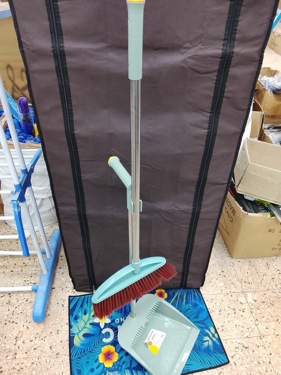 Balai et pelle à poussière