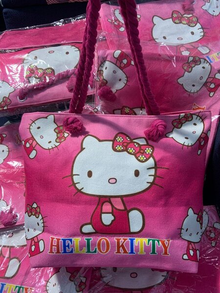 Sac cabas Hello Kitty rose