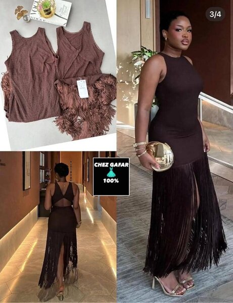 Robe à franges chic