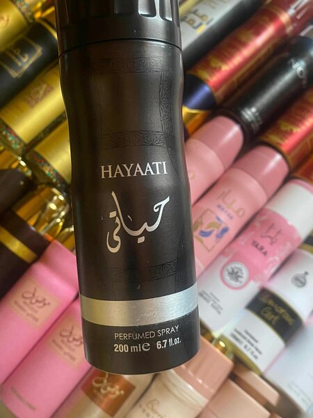 Perfumed deodorant spray Arabic