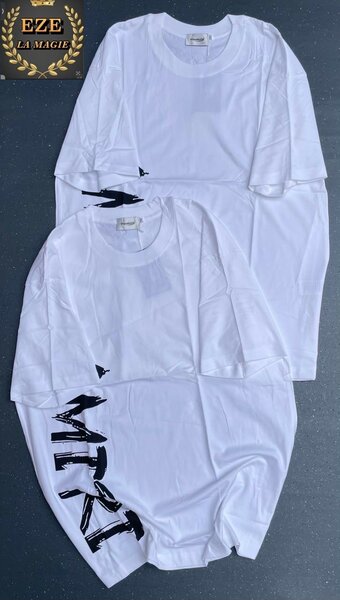 T-shirt blanc en coton pour homme