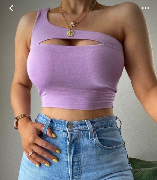 Top asymétrique femme été