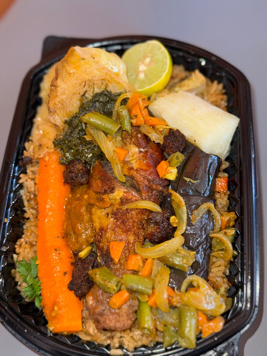Plat africain savoureux Tchep