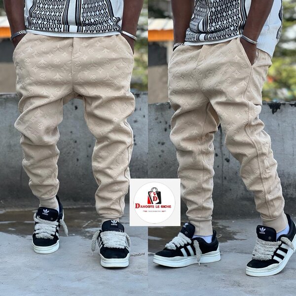 Pantalon Jogging Beige Homme