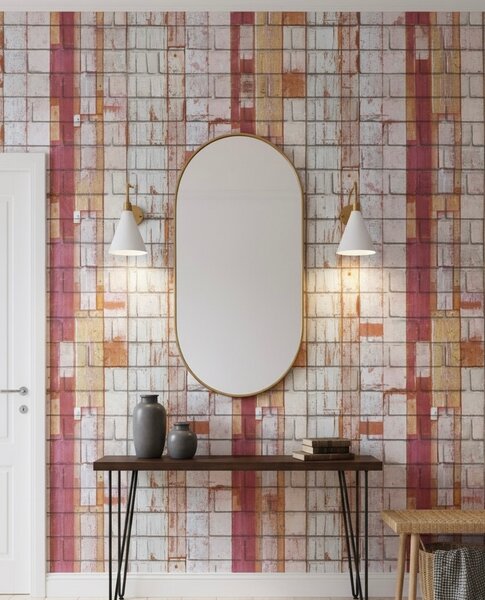 un papier peint à planches