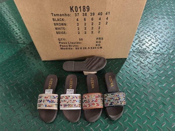 Sandales à paillettes femme