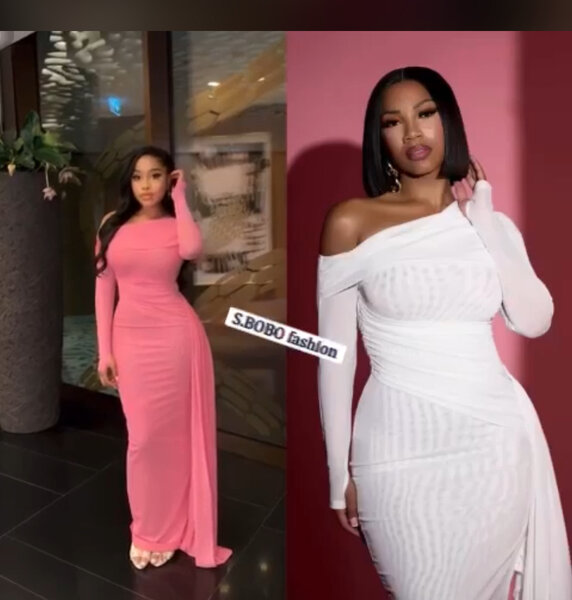 Robe longue style sirène