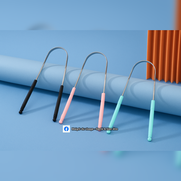 Gratte-langue en acier inoxydable