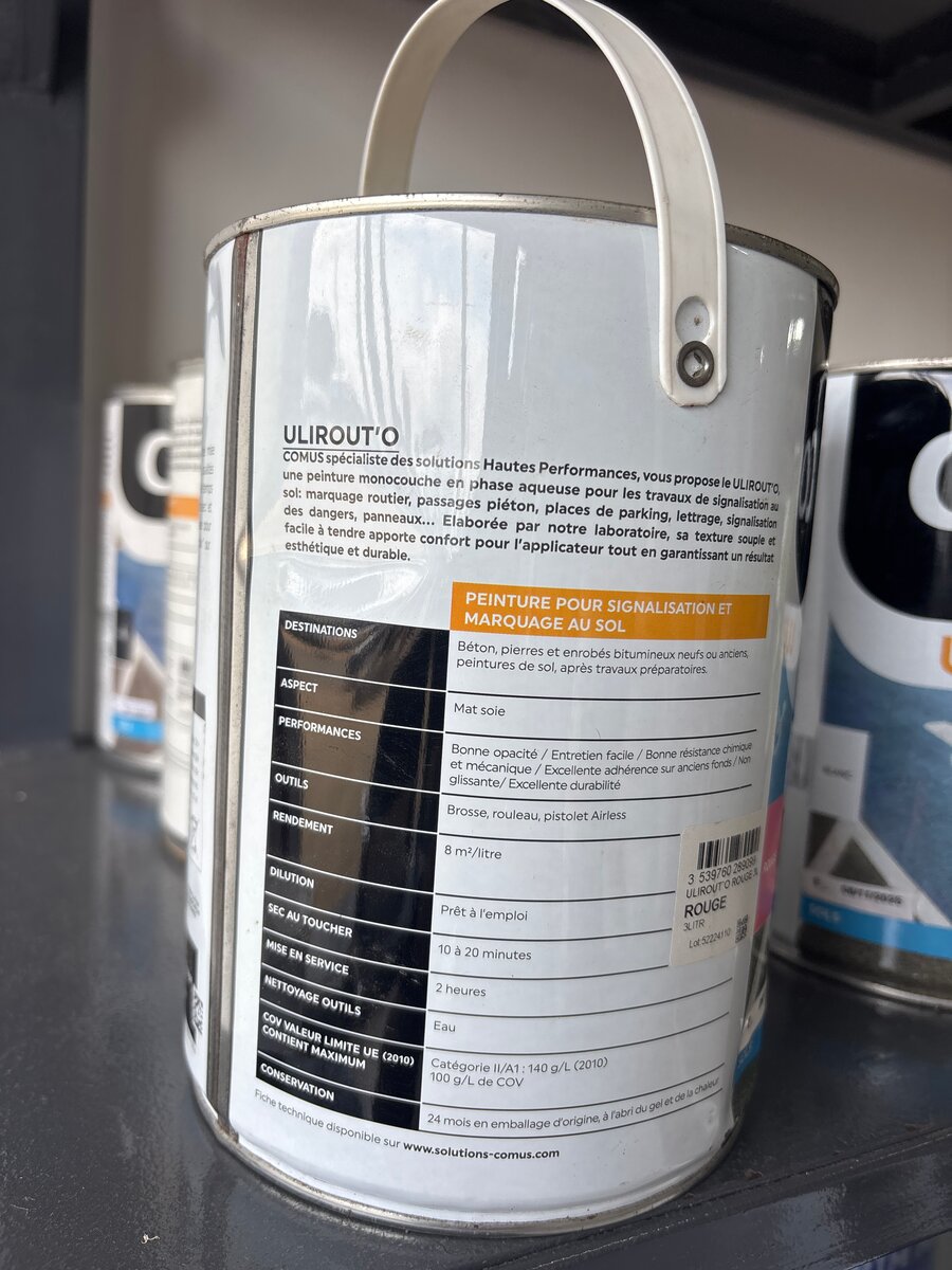 COMUS Peinture Signalisation Extérieure 3L