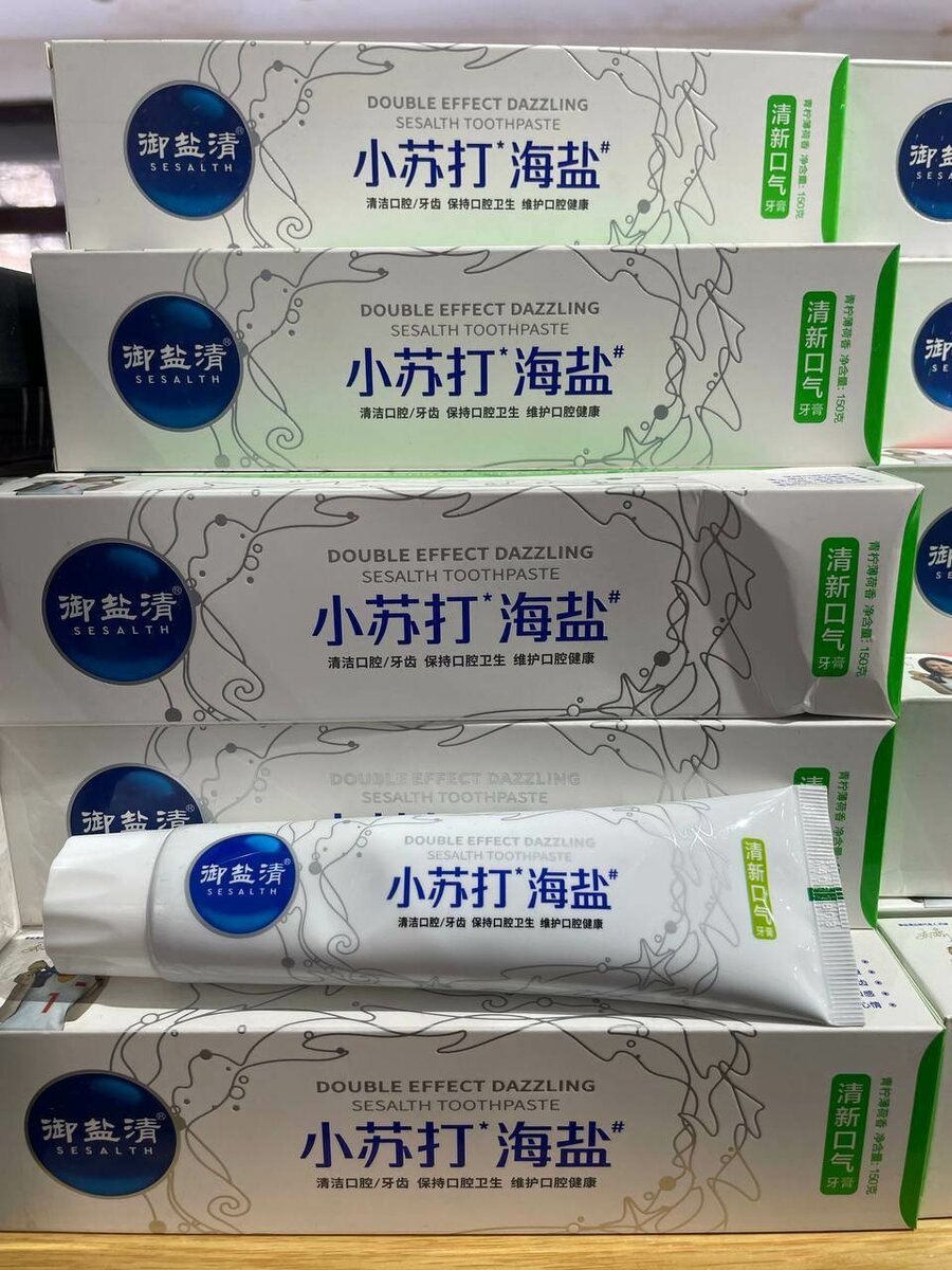 Зубная паста с морской солью для деликатного отбеливание