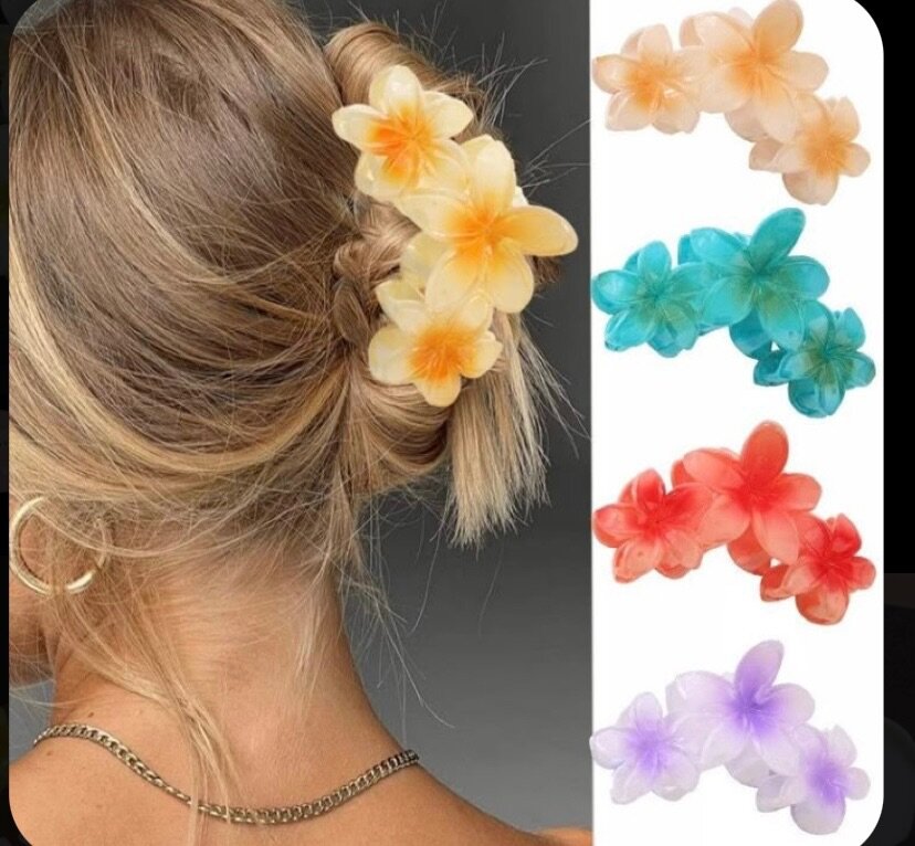 Épingles à cheveux fleurs colorées