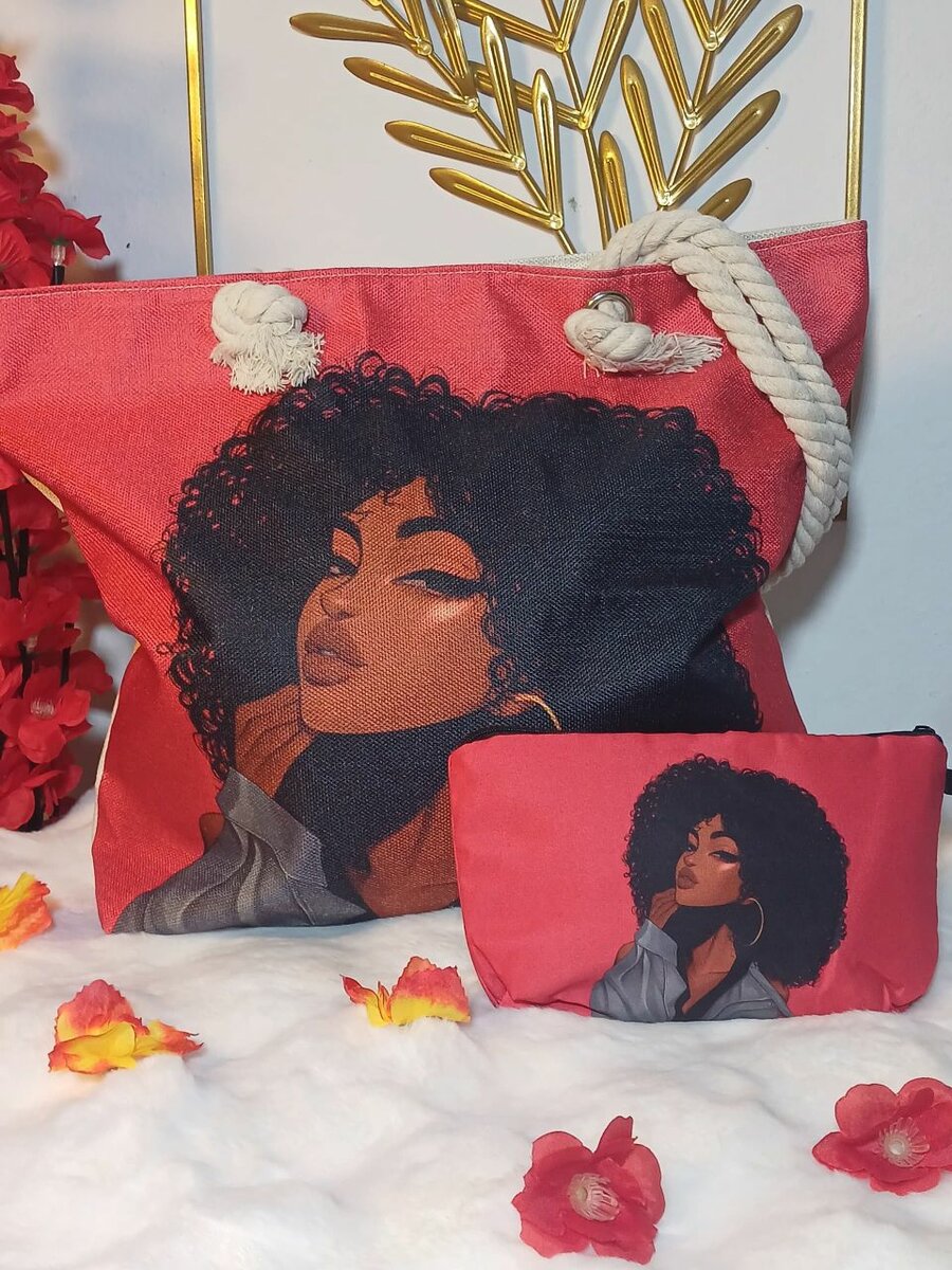 Tote bags imprimés et trousse