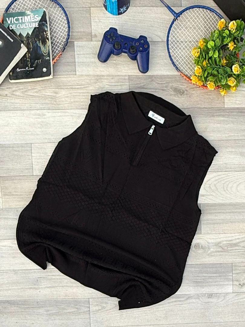 Débardeur élégant avec col