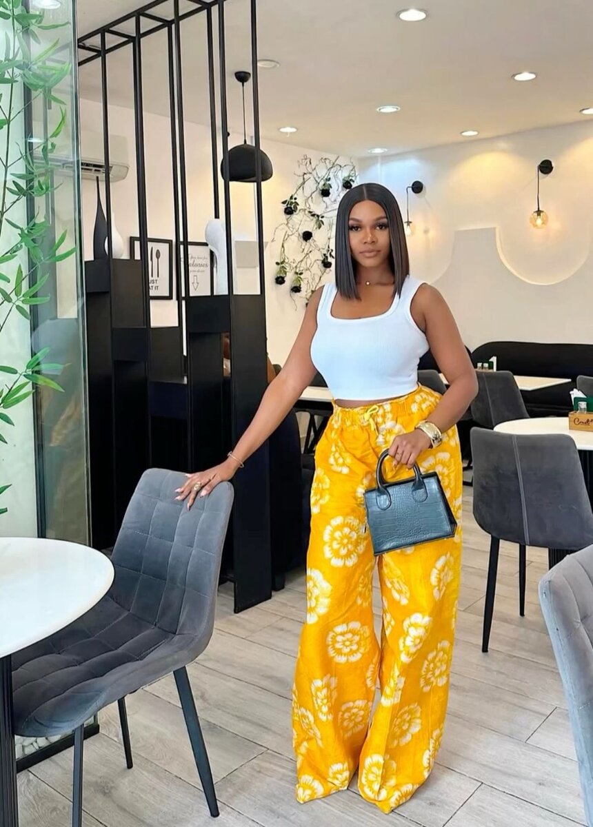 Pantalons larges imprimés colorés