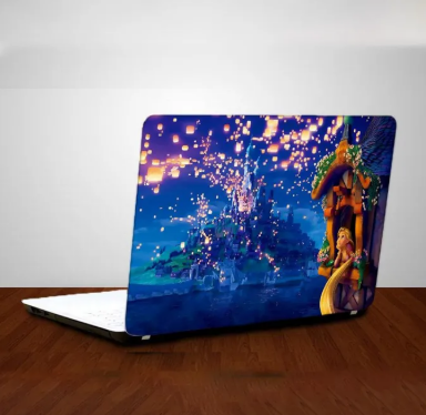 Tangled Laptop Skin Vinyl Sticker Decal, 13 13.3 14.6 15 15.4 15.6 Inch Laptop Skin Sticker Cover For All Laptops-Laptop Back Skin Sticker-Laptop Back Skin