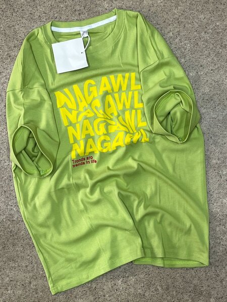 T-shirt oversize vert unisexe