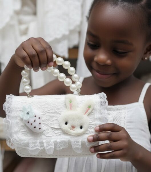 Sac Enfant Lapin Perles