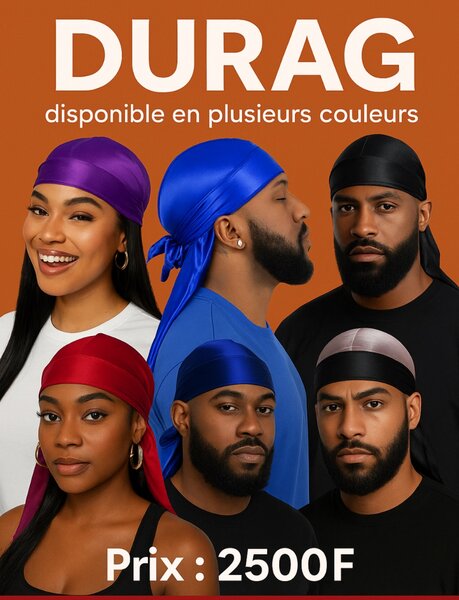 Durag en Soie Multicolore