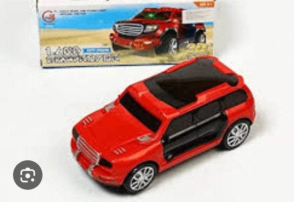 Voiture jouet rouge 4x4