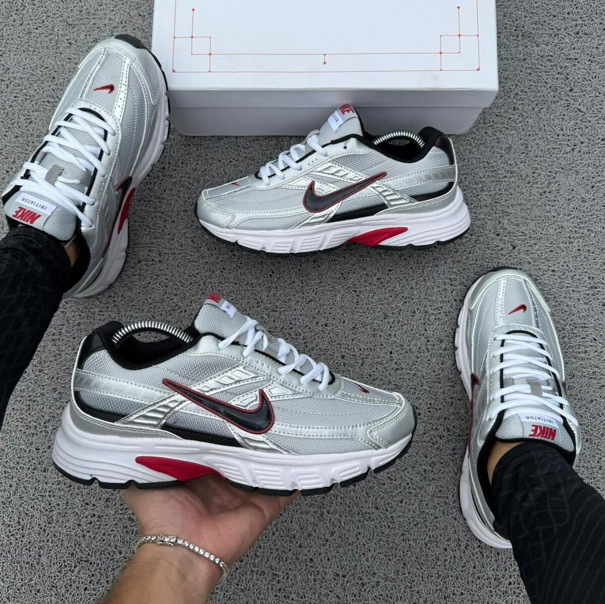 Nike Silver Running Shoes