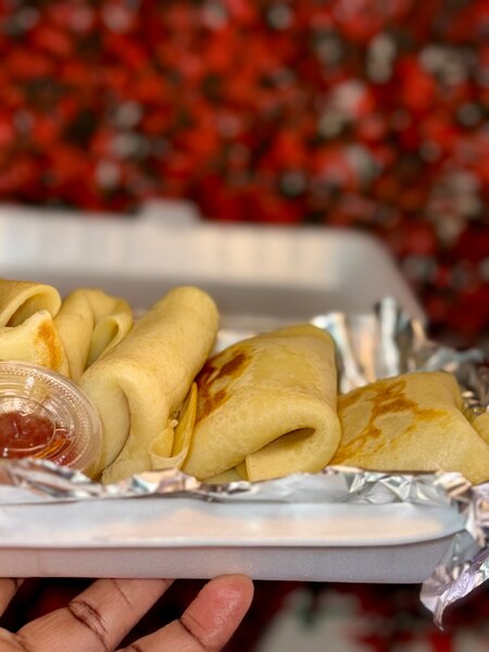 Crêpes roulées délicieuses