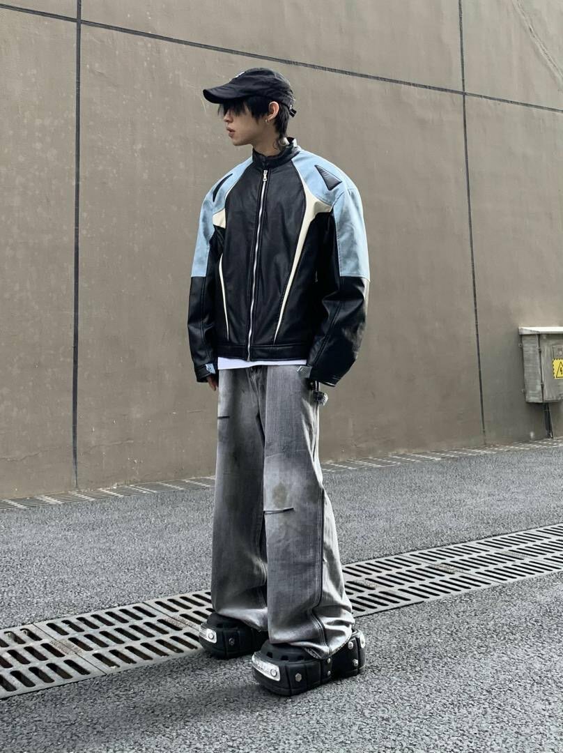 Heavy leather jacket