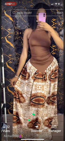 Robe élégante en wax