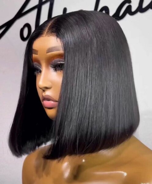 Perruque carré lisse élégante