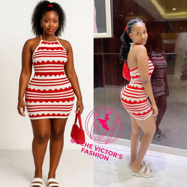 Robe de soirée crochet élégante