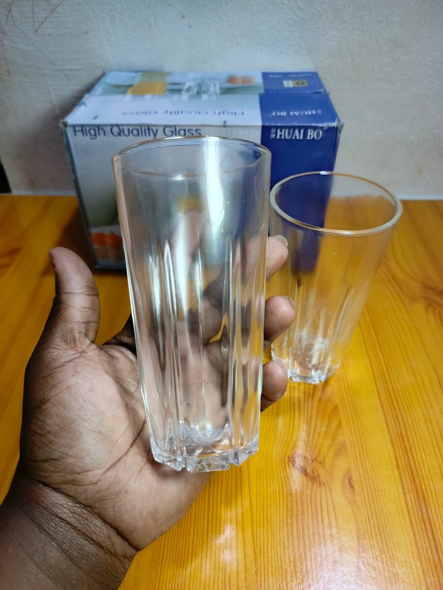 Verres à eau en cristal