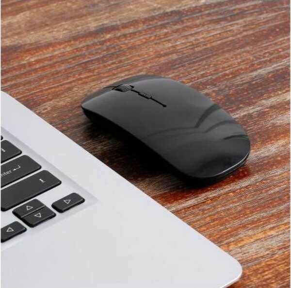 Souris sans fil 2.4G- noir brillant