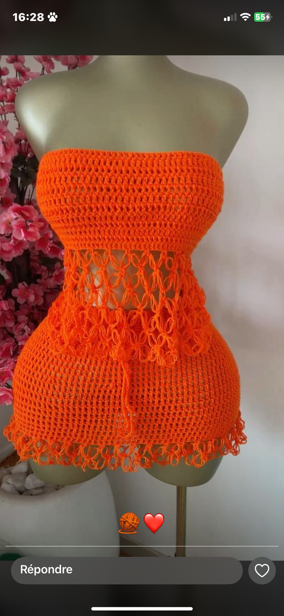 Sac en crochet coloré