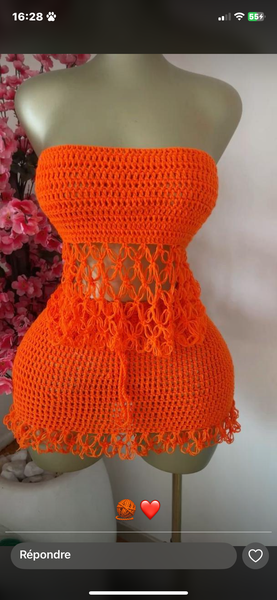 Sac en crochet coloré