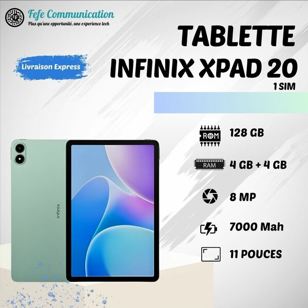 Tablette Infinix Xpad 20 -128G