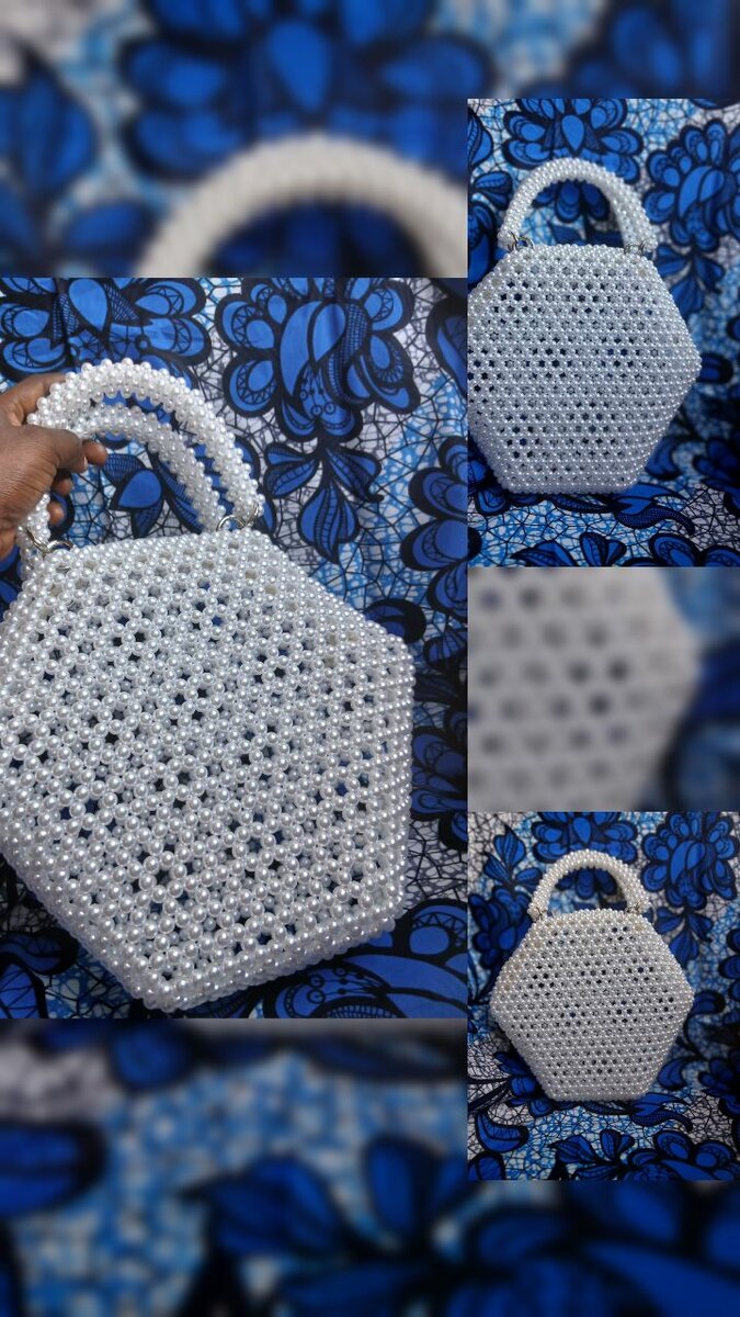 Sac perlé fait main élégant