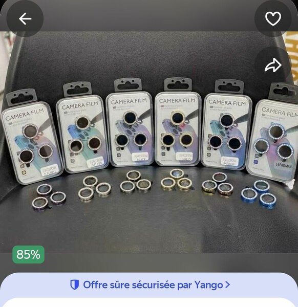 Anneaux de protection pour caméra