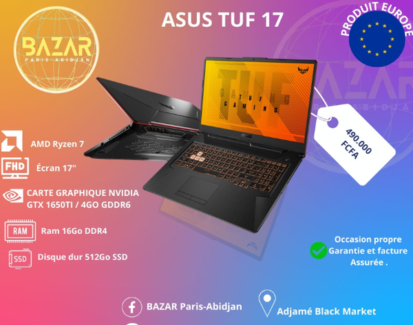 Ordinateur portatif Asus Tuf 17