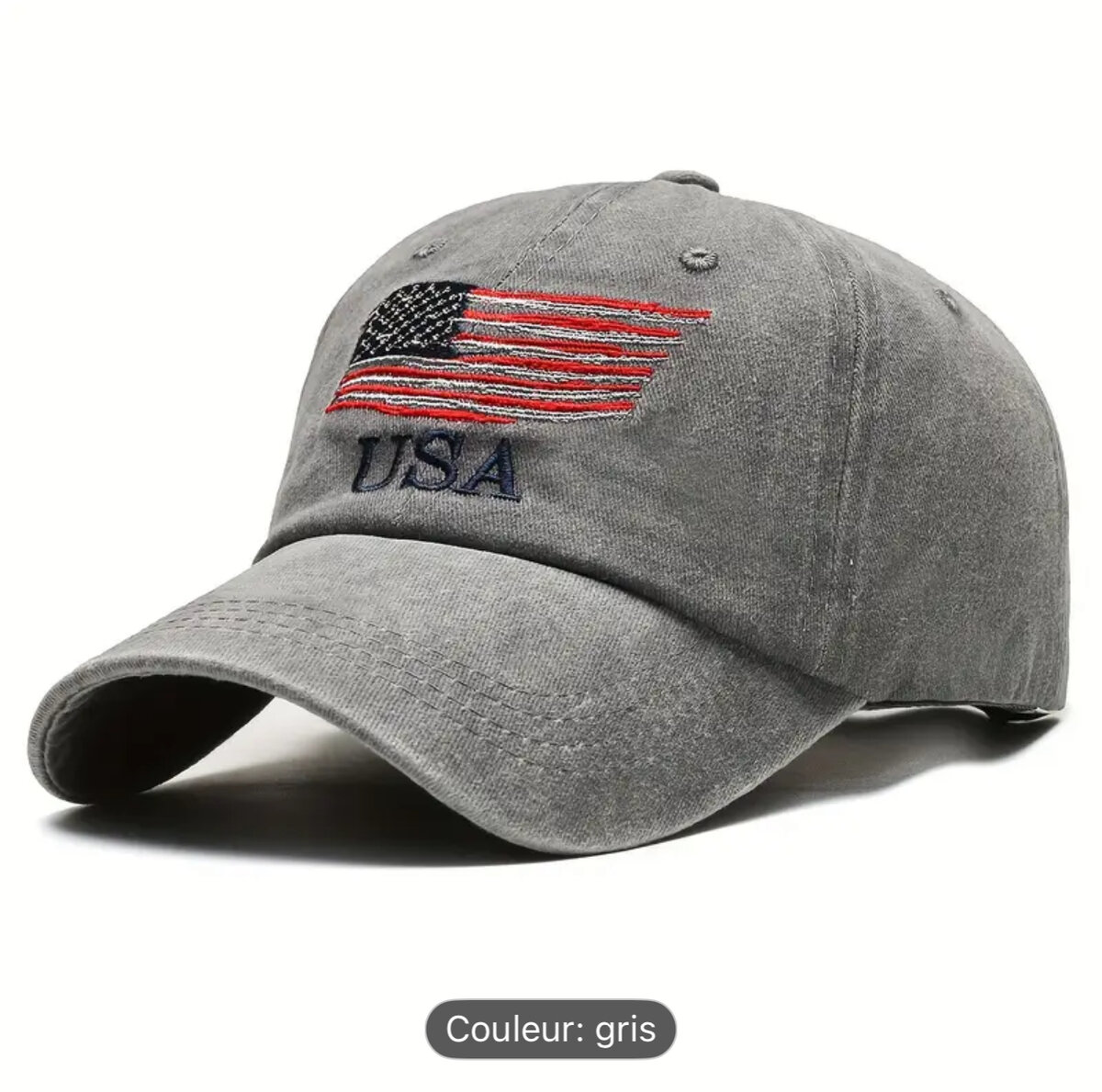 Casquette USA Brodée