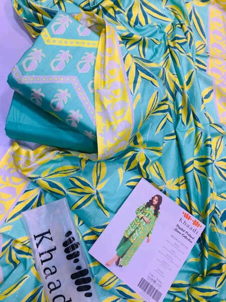 Unstitched Lawn Printed suit