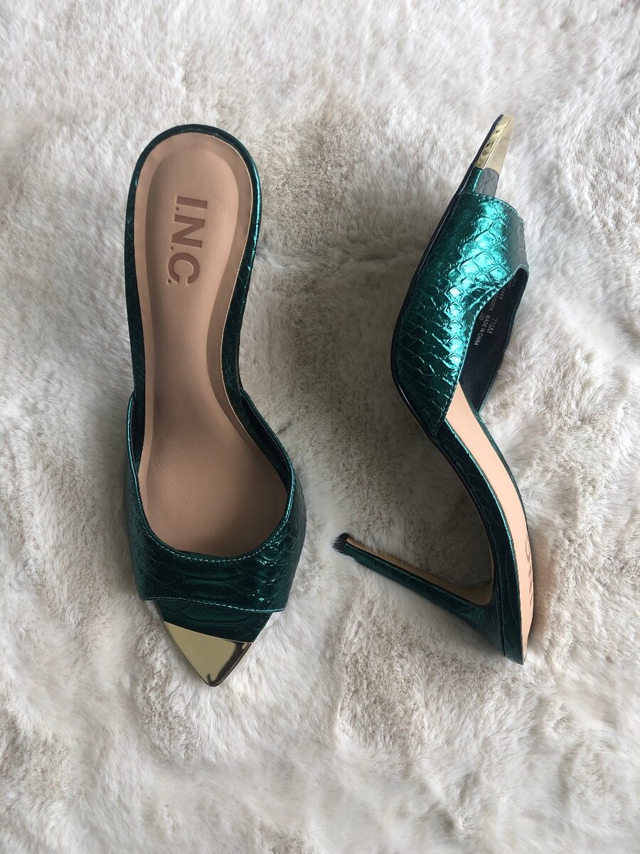 Demi talon cuir et transparent