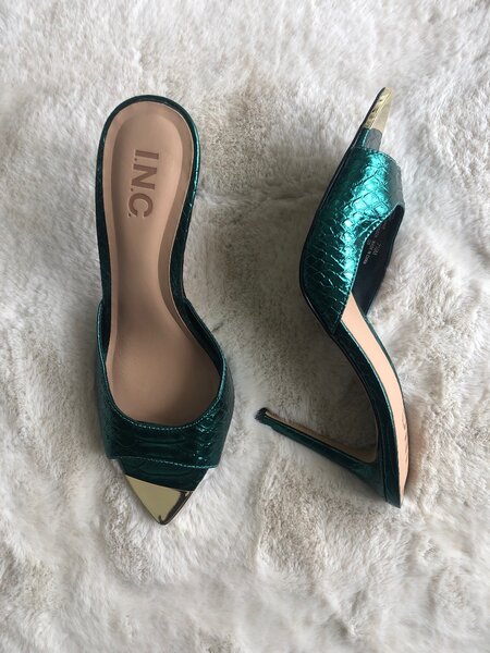 Demi talon cuir et transparent