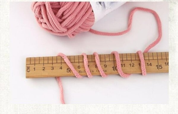 Fil chenille douce multicolore