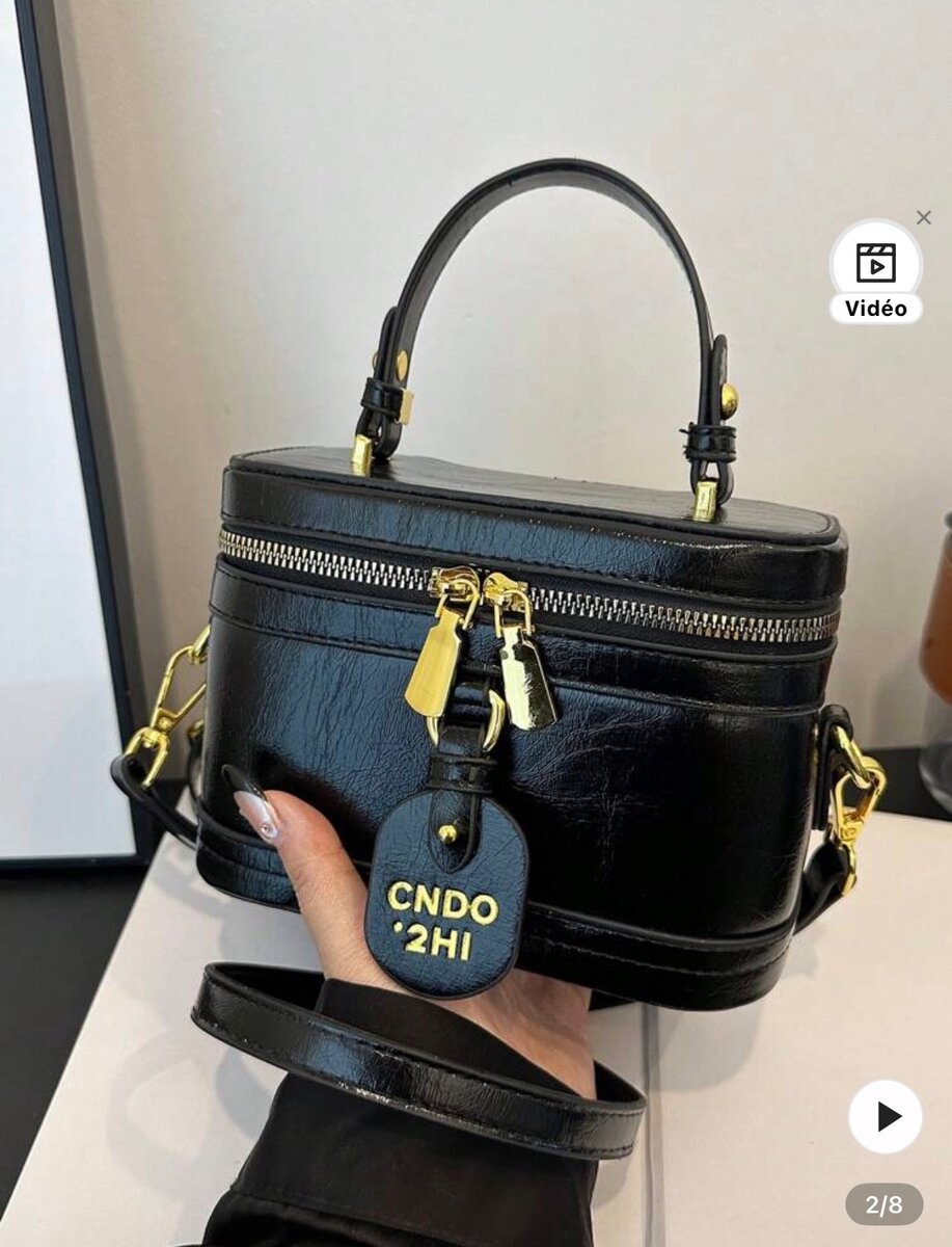 Sac à main boîte élégante