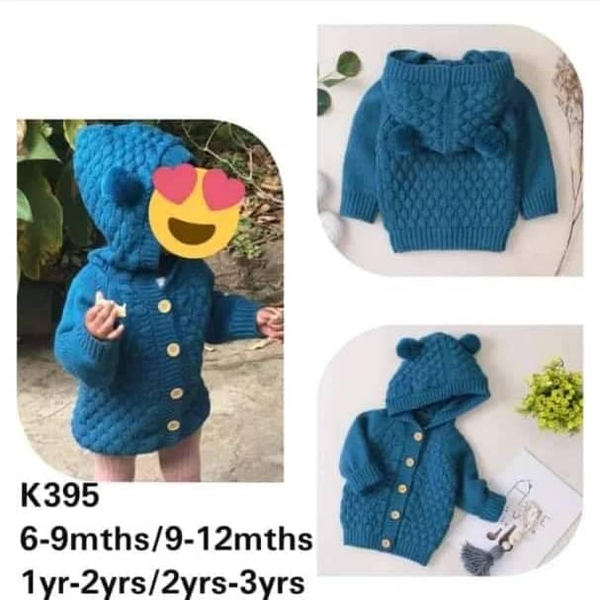 blue hooded sweater