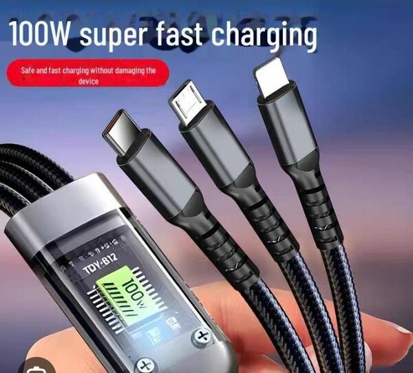 Câble 100W  rapide 3 en 1