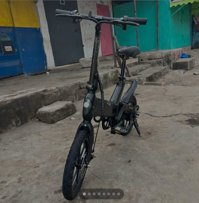 Vélo Électrique Pliable Noir