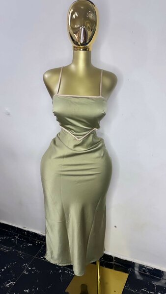 Robe Dos Nu Satinée Femme