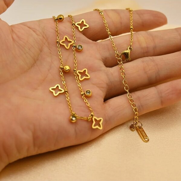 Gold Star Charm Necklace