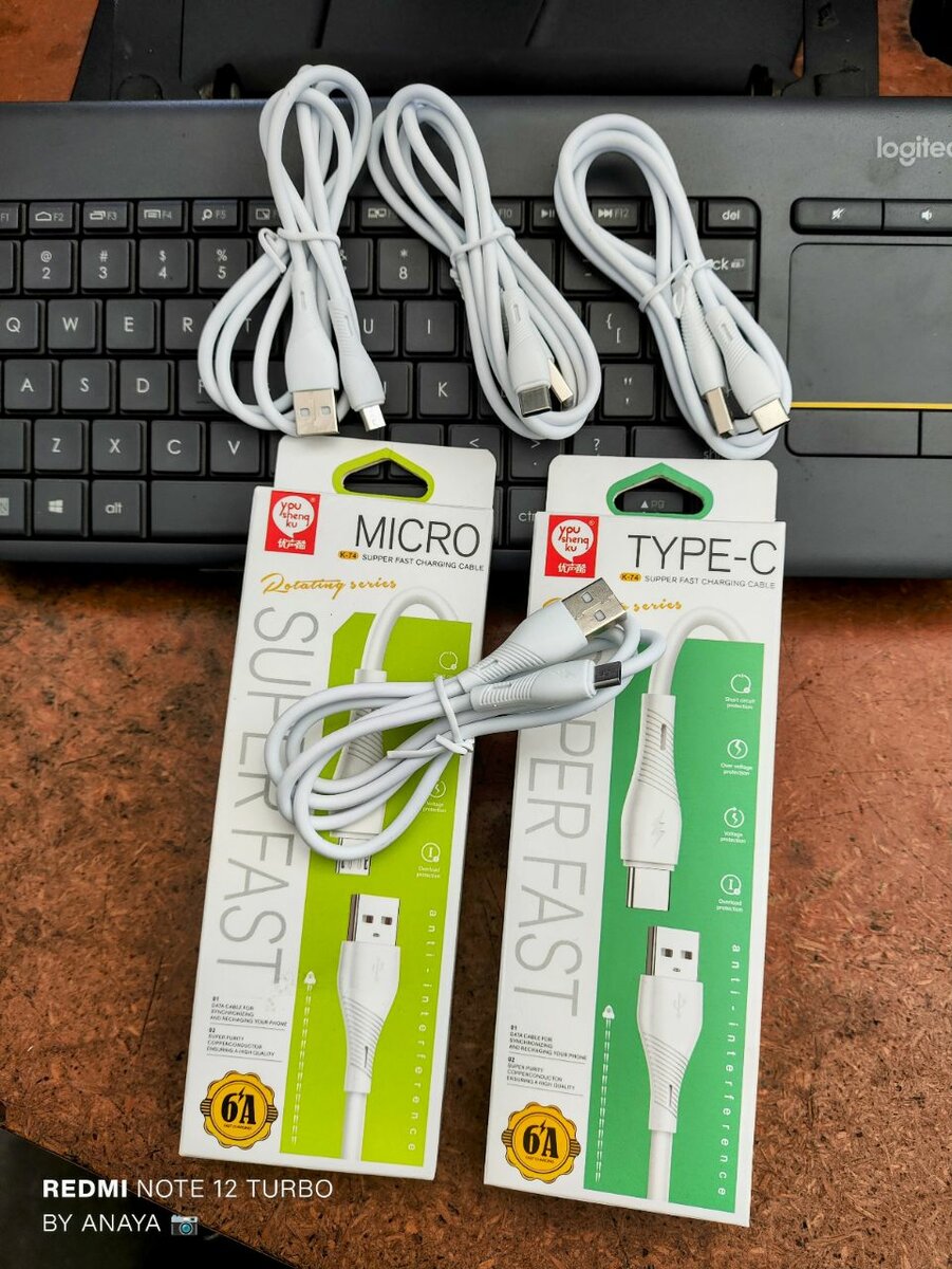 6A Super Fast Data Cables Type C & Micro Normal